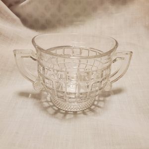 Heisey Victorian Pattern Open Sugar Bowl
